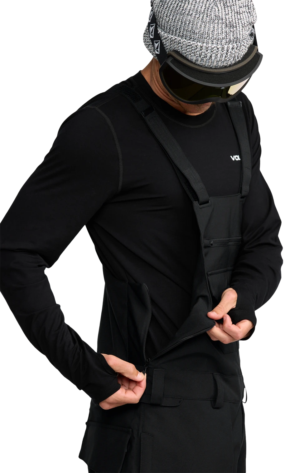 Volcom Roan Bib Blk Erkek Snowboard Pantolon