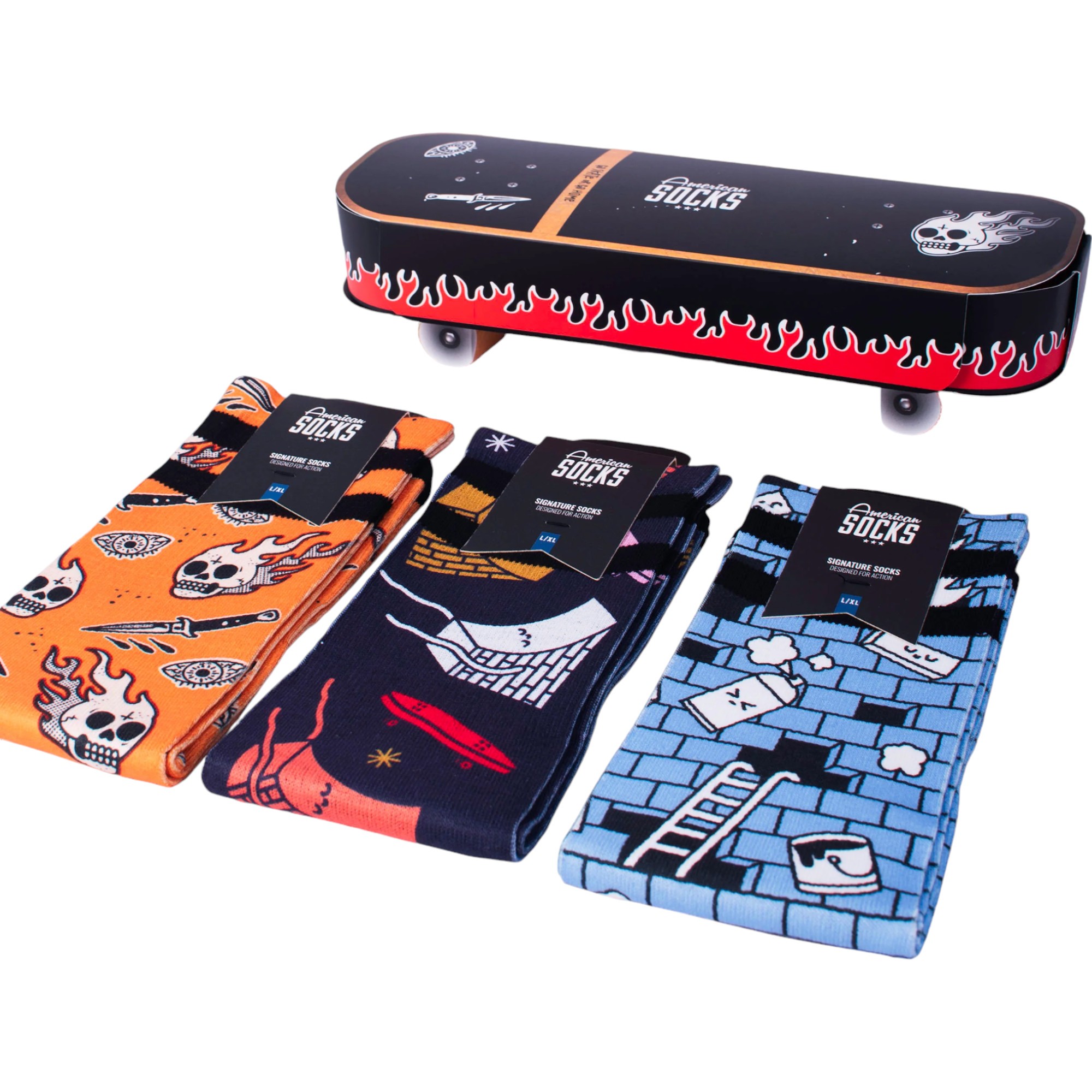 American Socks Sk8 Hediyelik 3'lü Çorap Seti