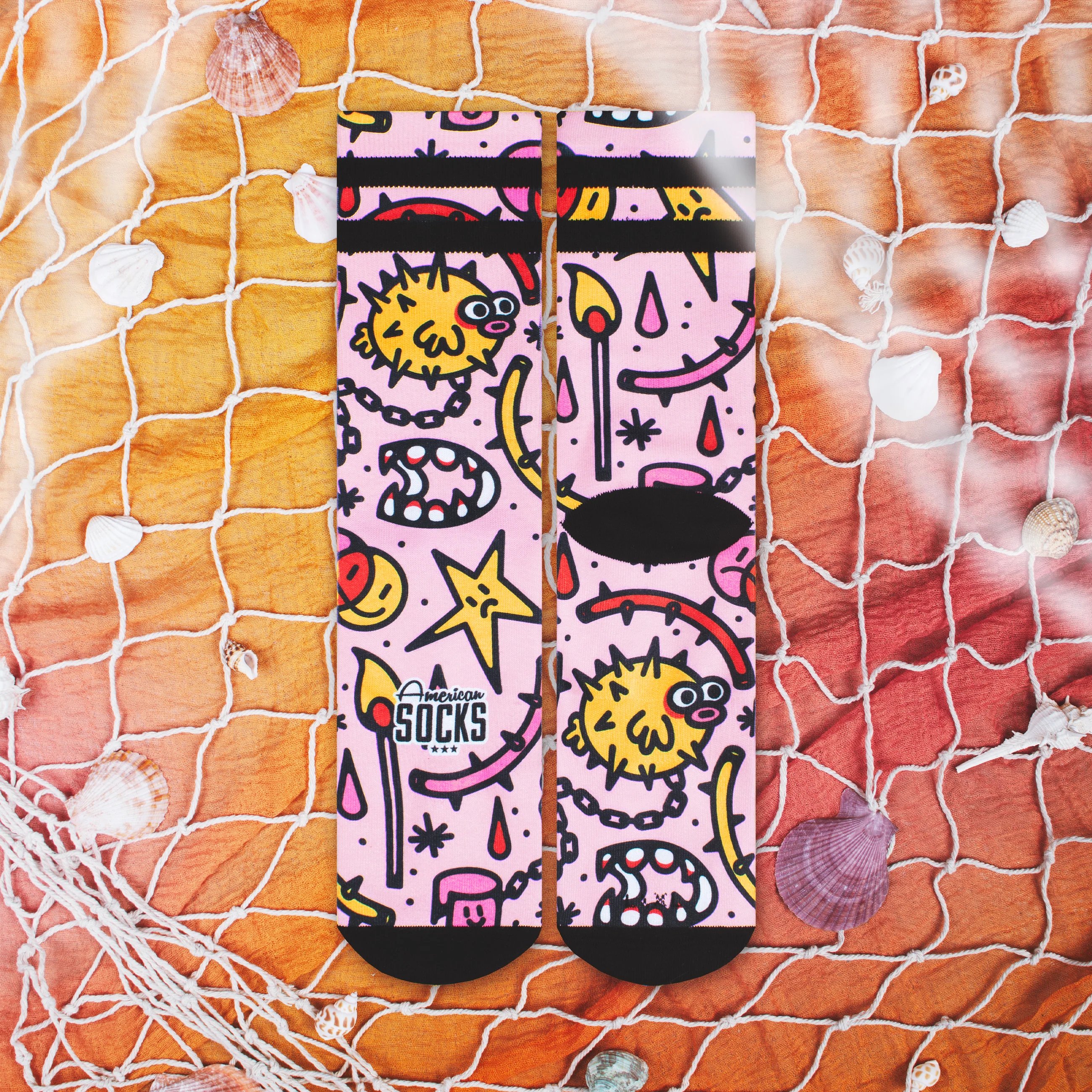 American Socks Blowfish Mid High Sg Çorap