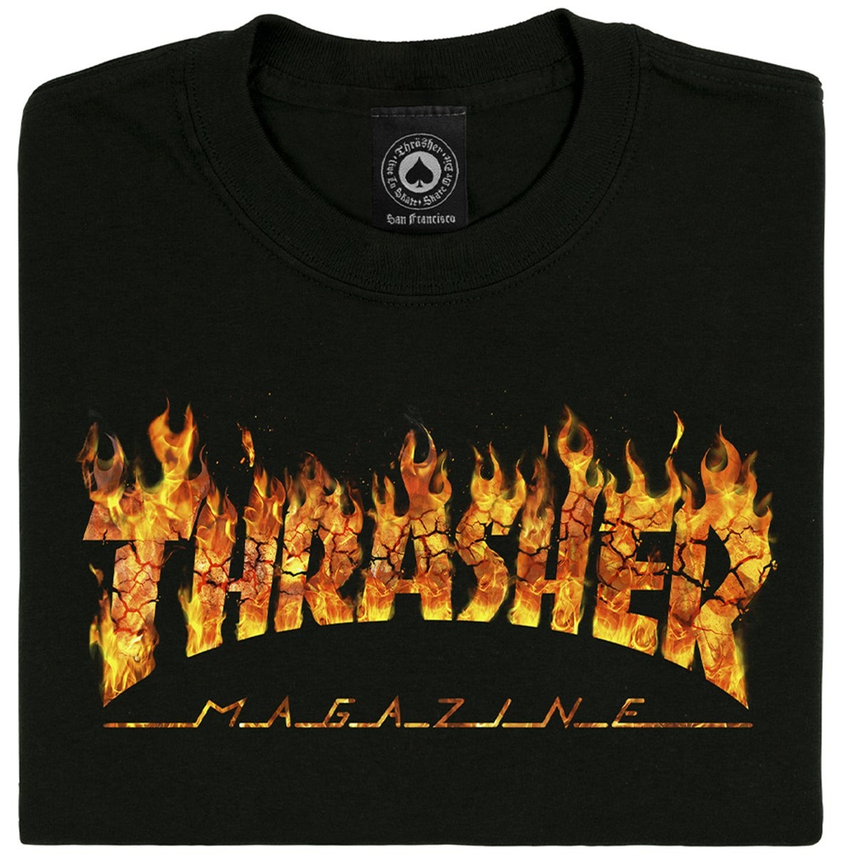 Thrasher Inferno Black Tişört