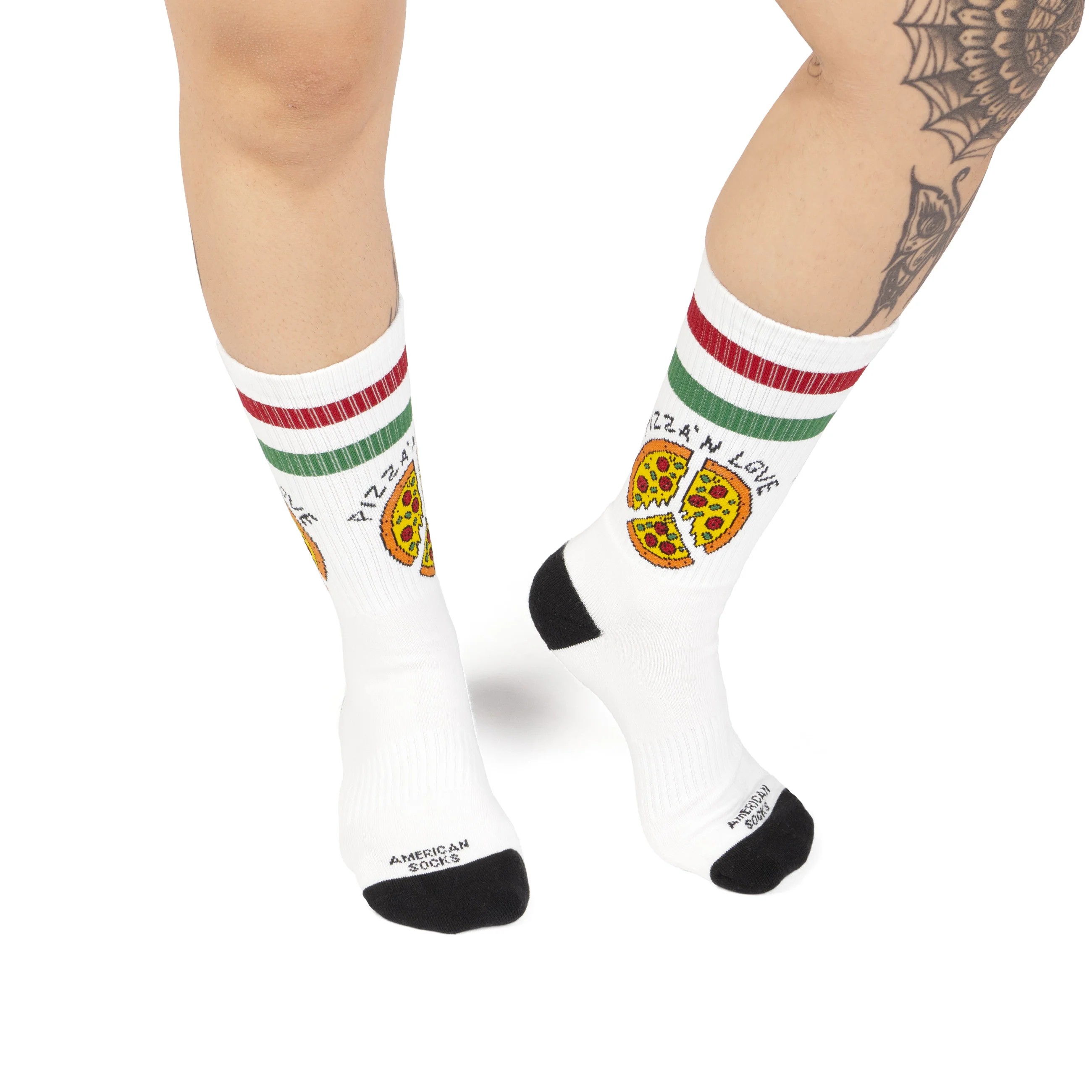 American Socks Pizza Love Mid High Çorap