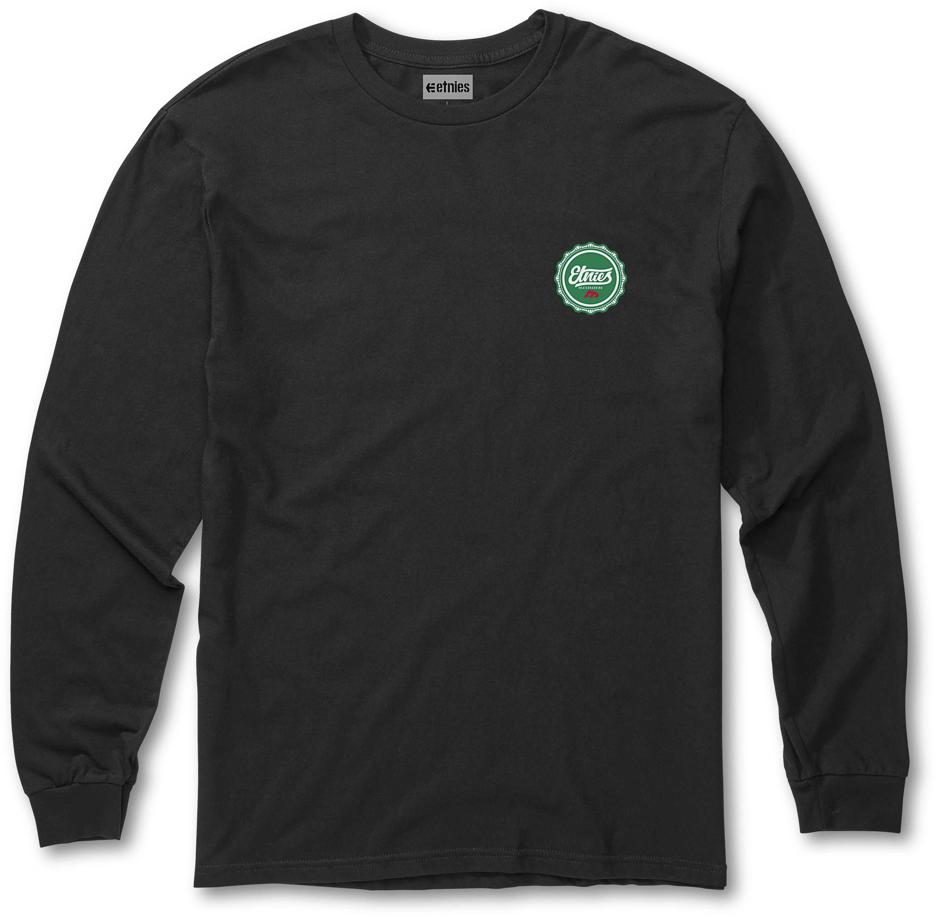 Etnies Bottle Cap Ls Blk Tişört