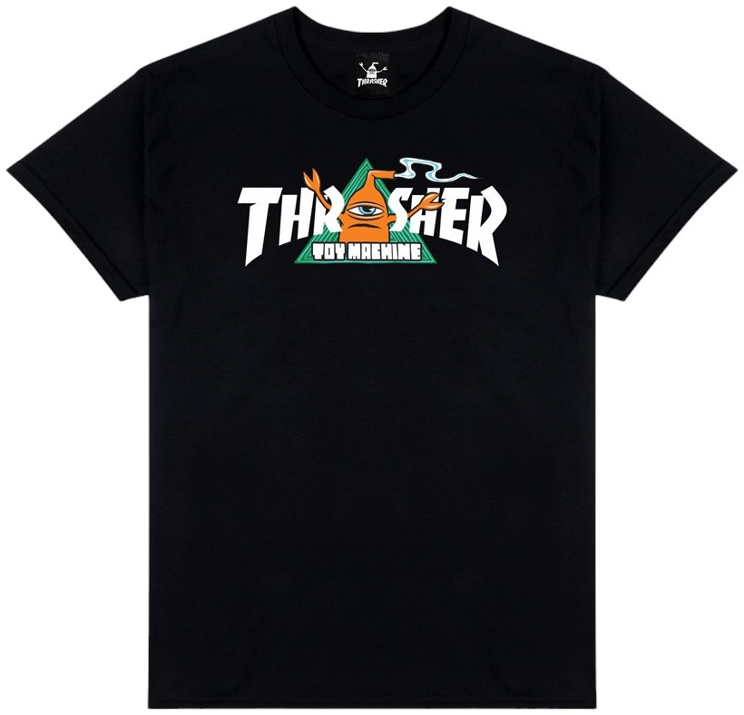 Thrasher X Toy Machine Vortex Blk Tişört