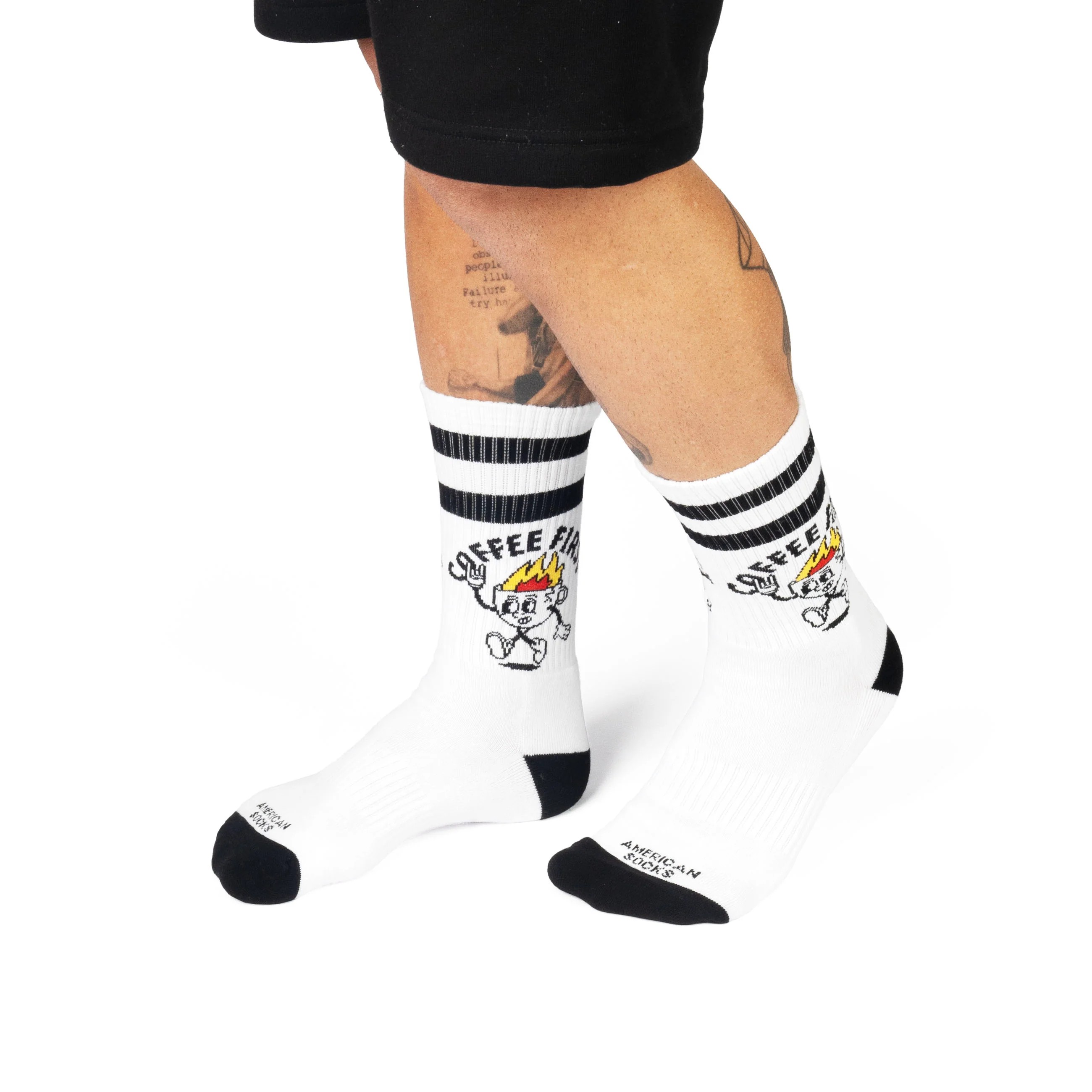 American Socks Coffee First Mid High Çorap