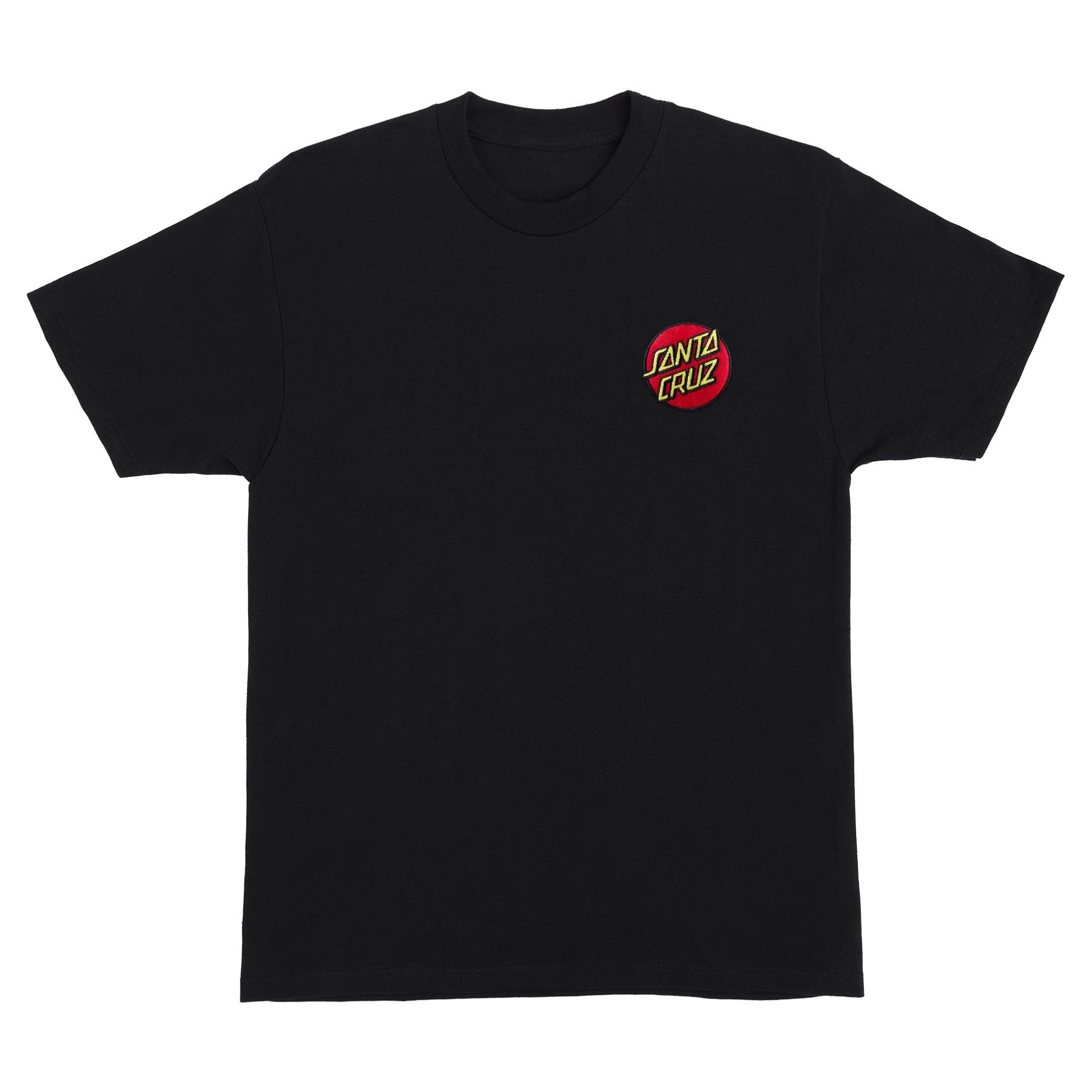 Santa Cruz Cruz Embroidered Black Tişört