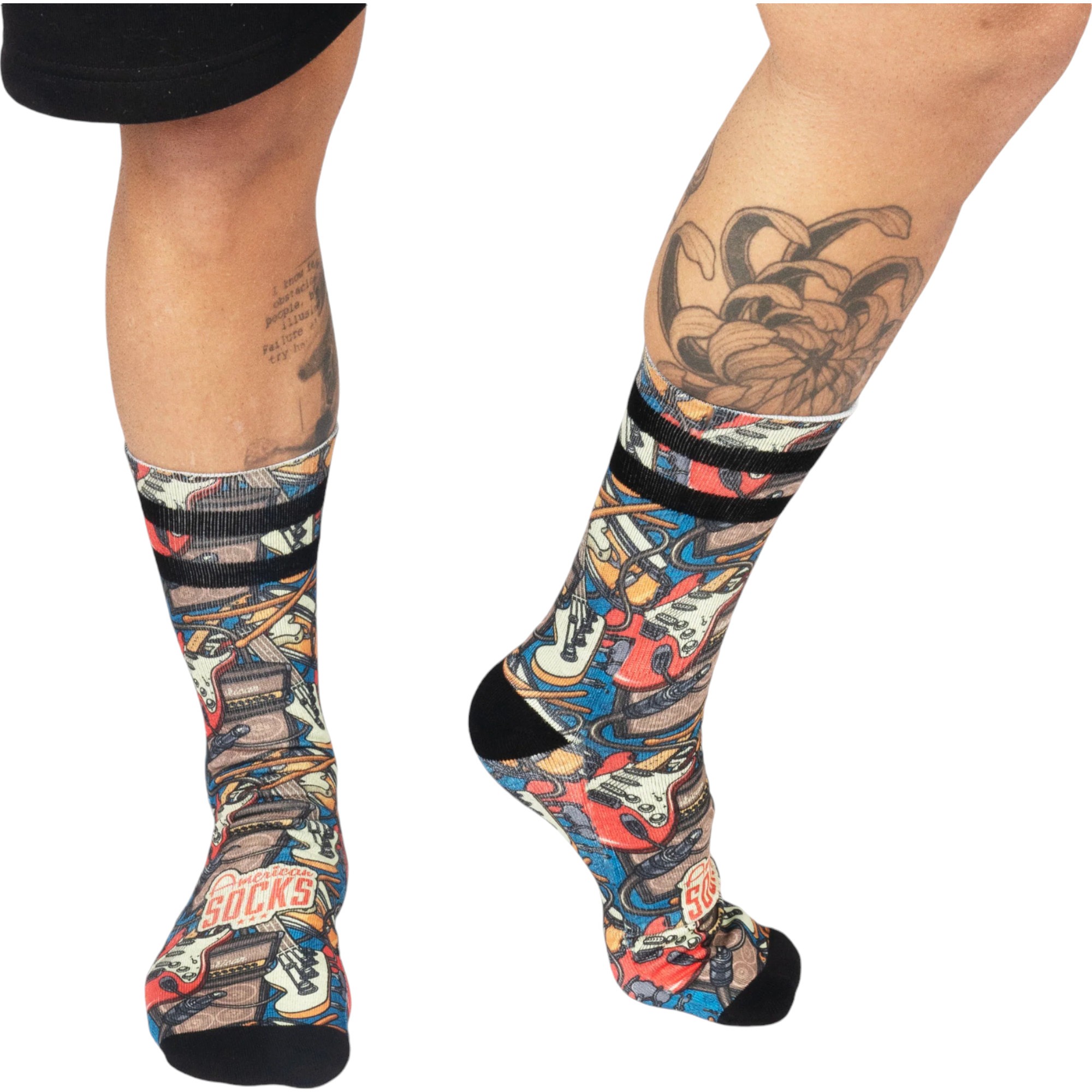 American Socks Rockband Mid High Sg Çorap