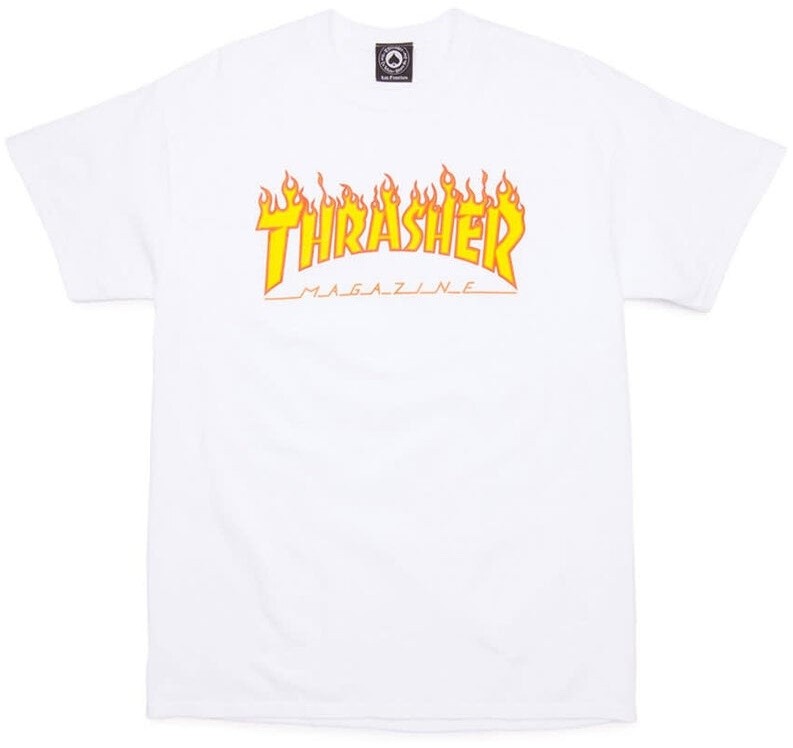 Thrasher Flame White Tişört