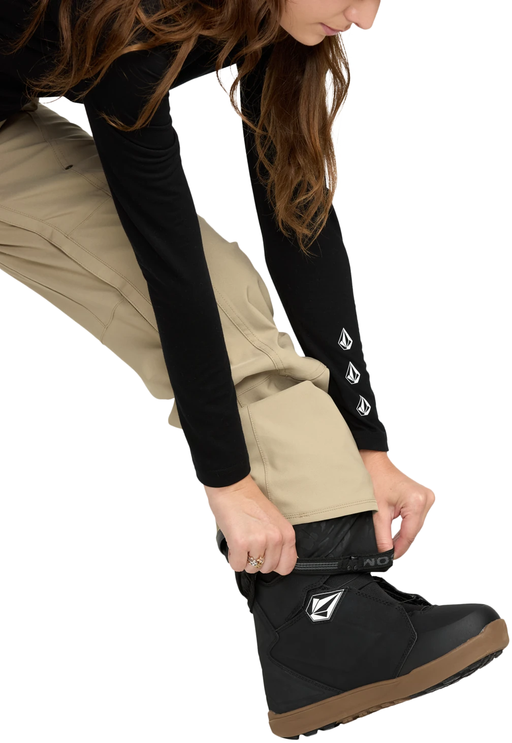 Volcom Pollock Oat Kadın Snowboard Pantolon