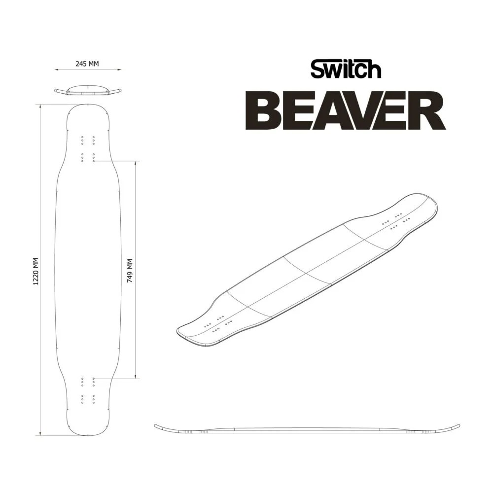 Switch Beaver 48¨ Dancing Longboard Tahtası