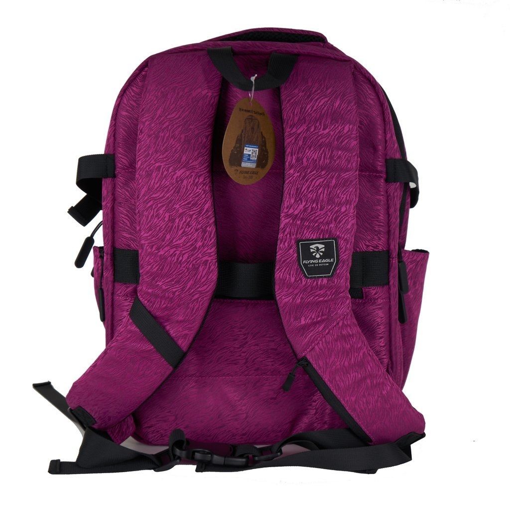 Flying Eagle Movement Dark Pink Backpack