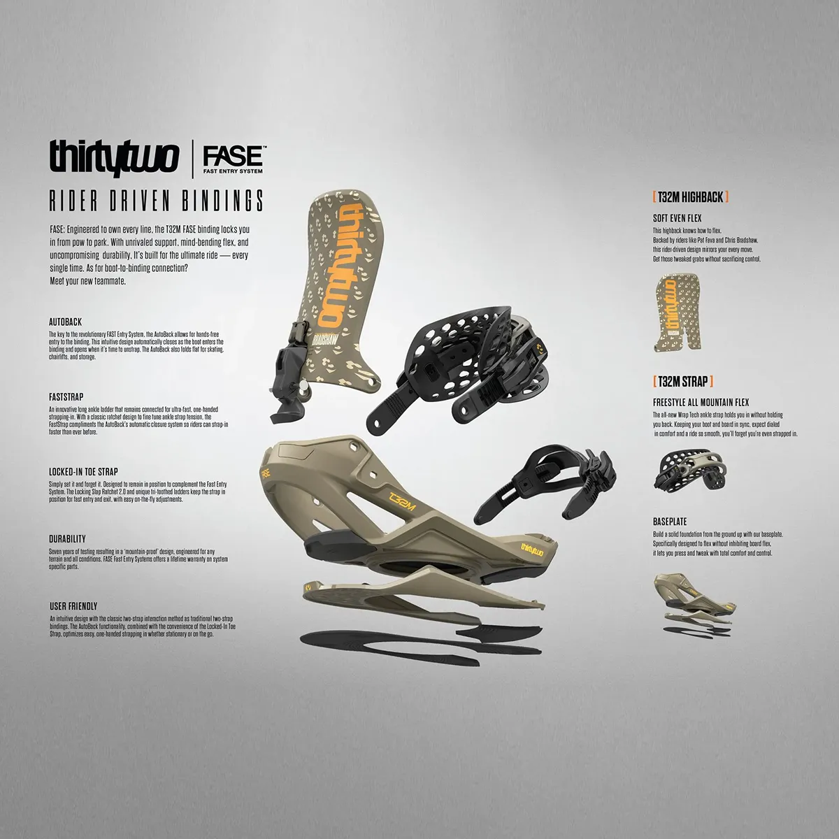 Thirtytwo Fase Bl Snowboard Bağlama
