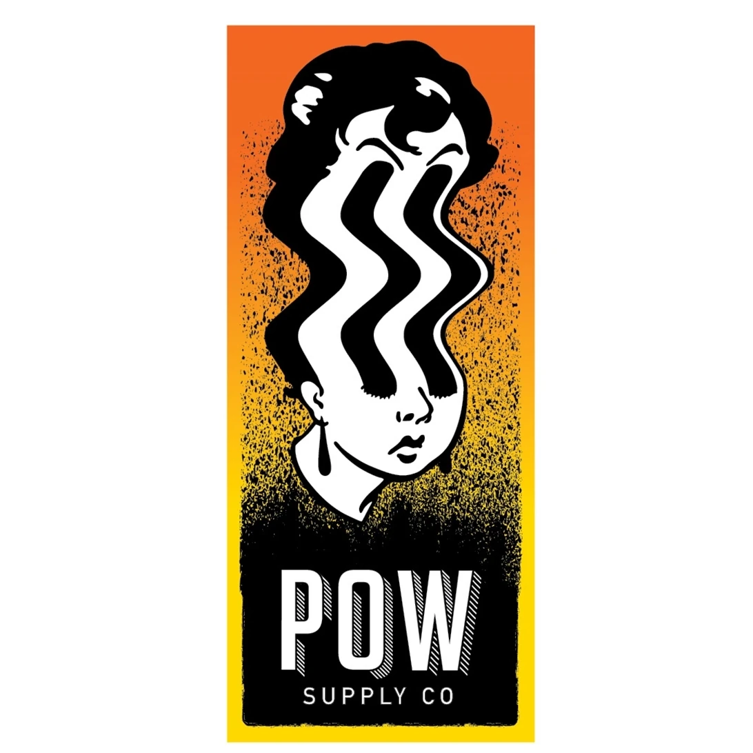 Pow Supply Co Face Tiger Org 5cm x 12cm Tek Stick