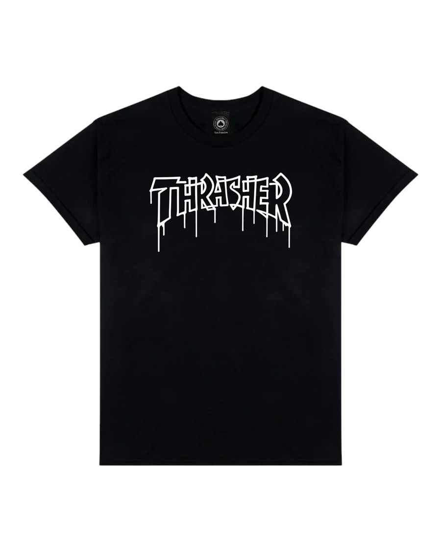 Thrasher One Liner Black Tişört