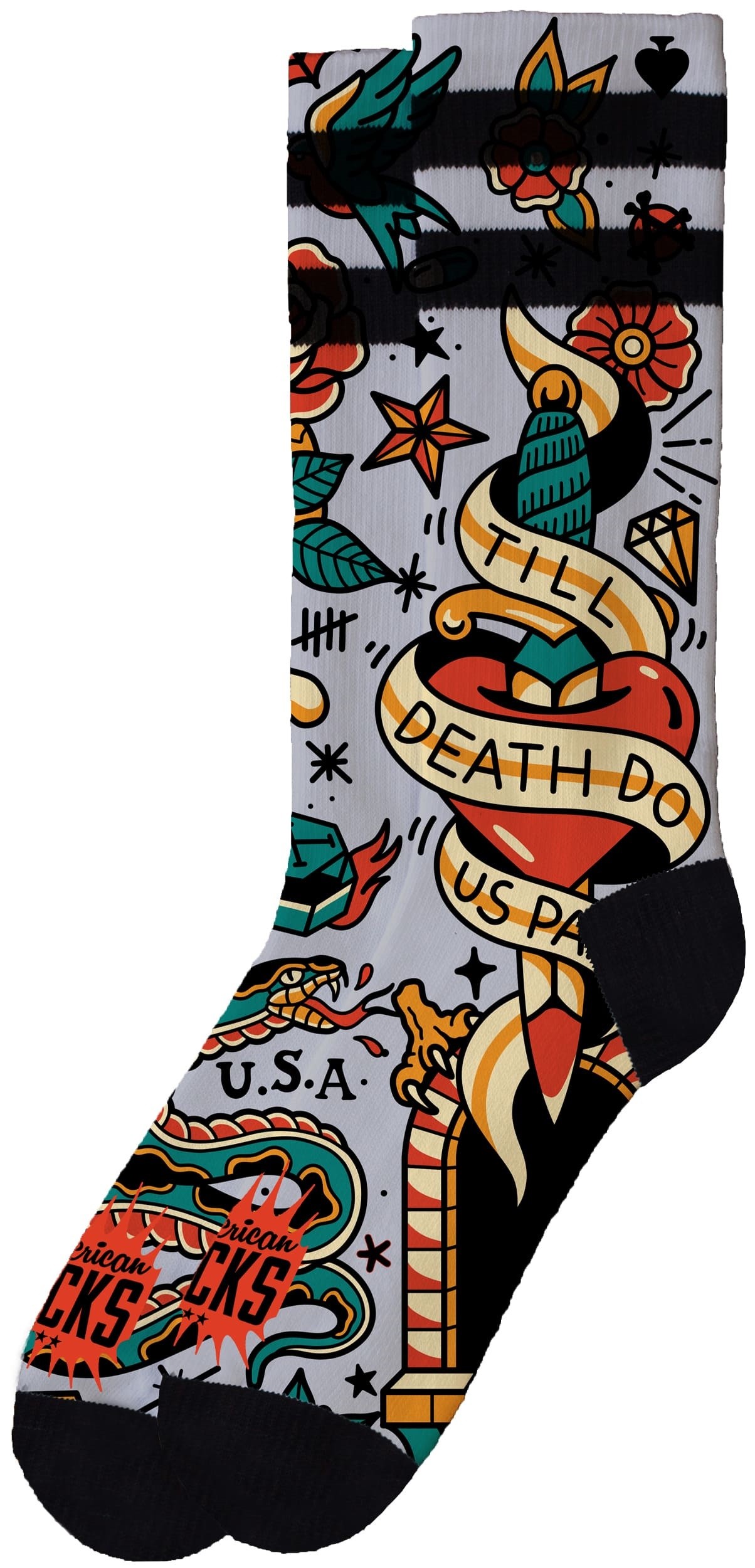 American Socks Till Death Mid High Sg Çorap
