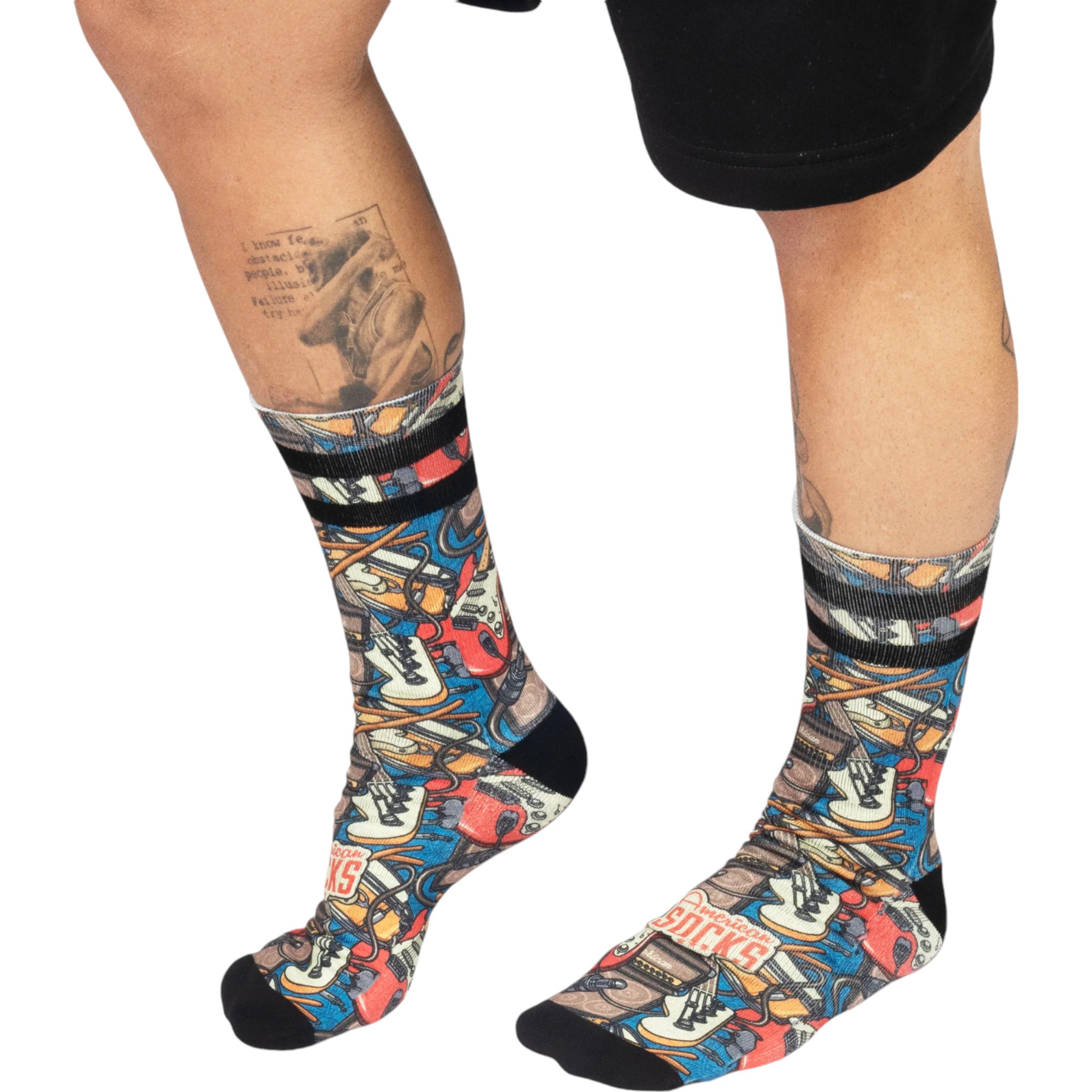 American Socks Rockband Mid High Sg Çorap