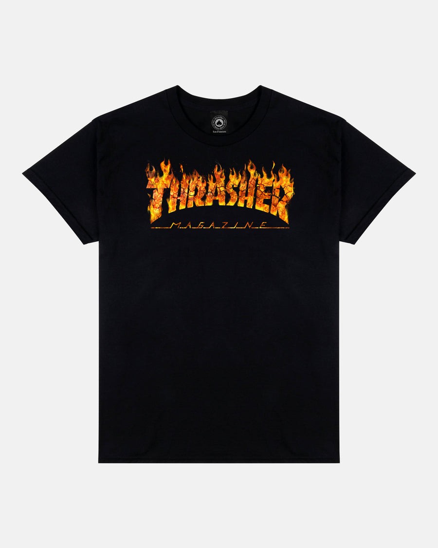 Thrasher Inferno Black Tişört