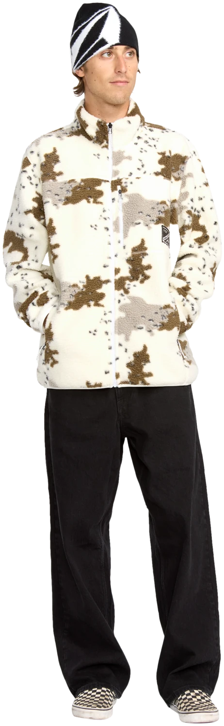 Volcom Nels Zip Wh Erkek Snowboard Sweatshirt