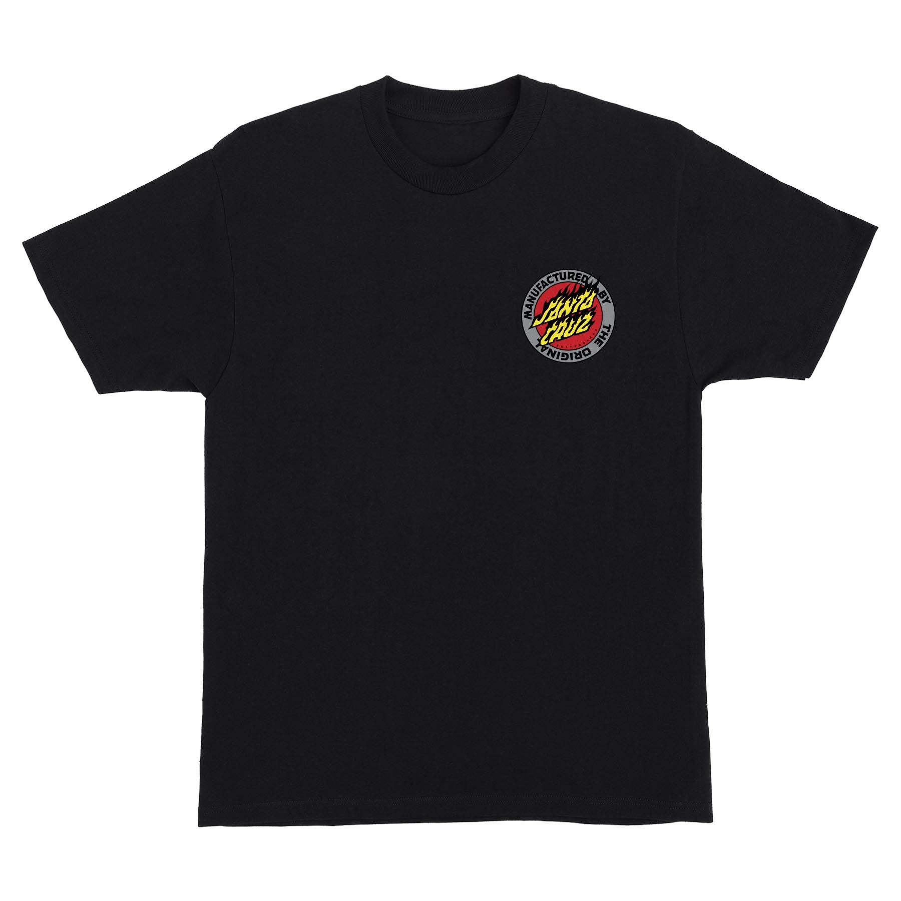 Santa Cruz Flamed MFG Dot Black Tişört