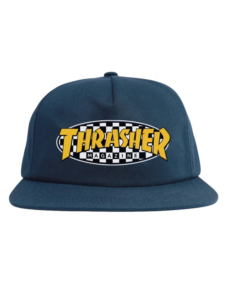 Thrasher Checkered Oval Snap Nvy Şapka