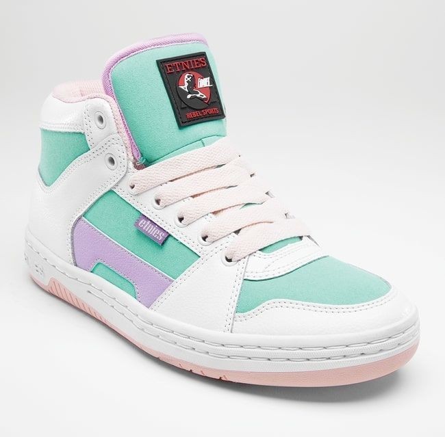 Etnies Mc Rap High W S Wht Grn Shoes