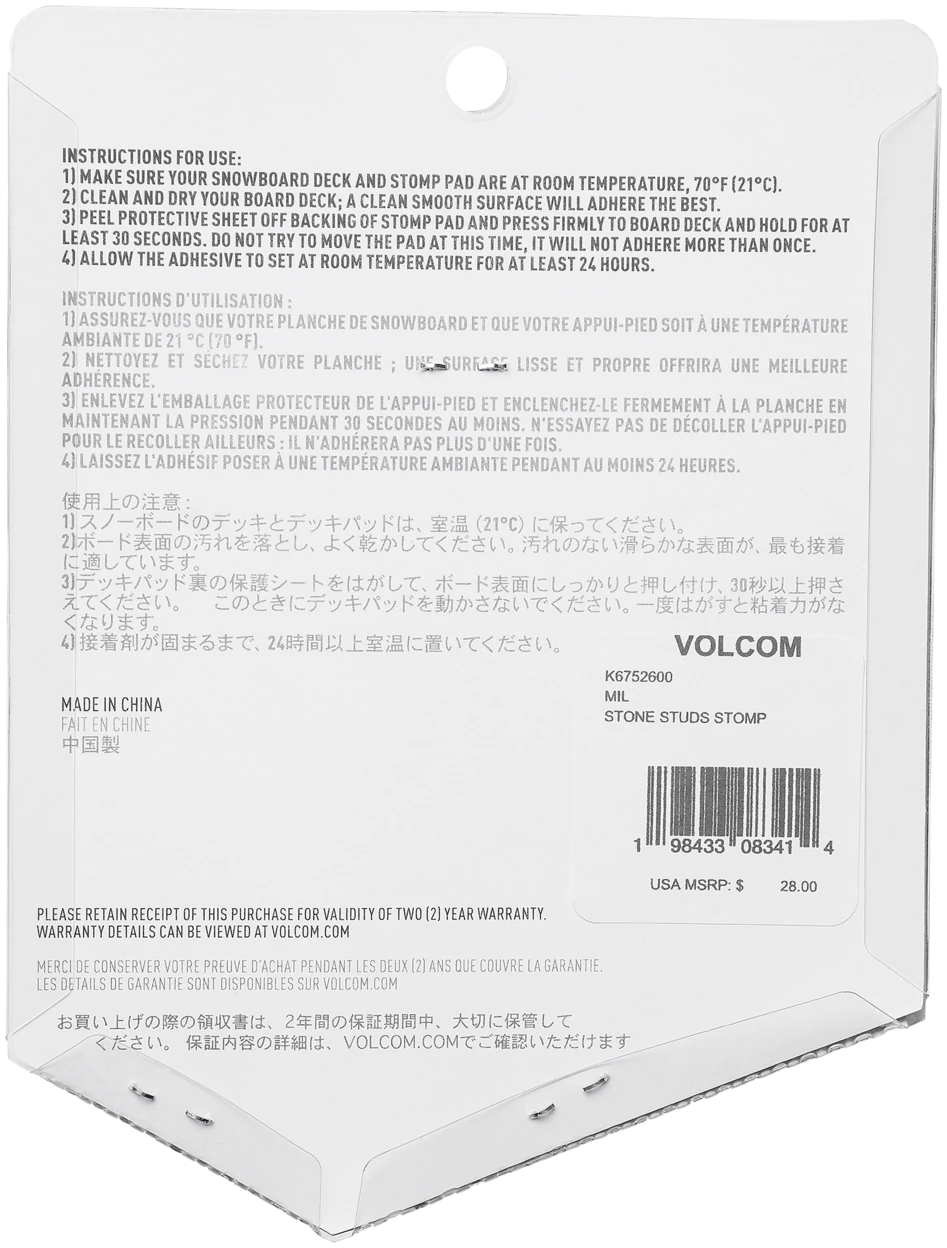 Volcom Stone Studs Mil Snowboard Stomp Pad