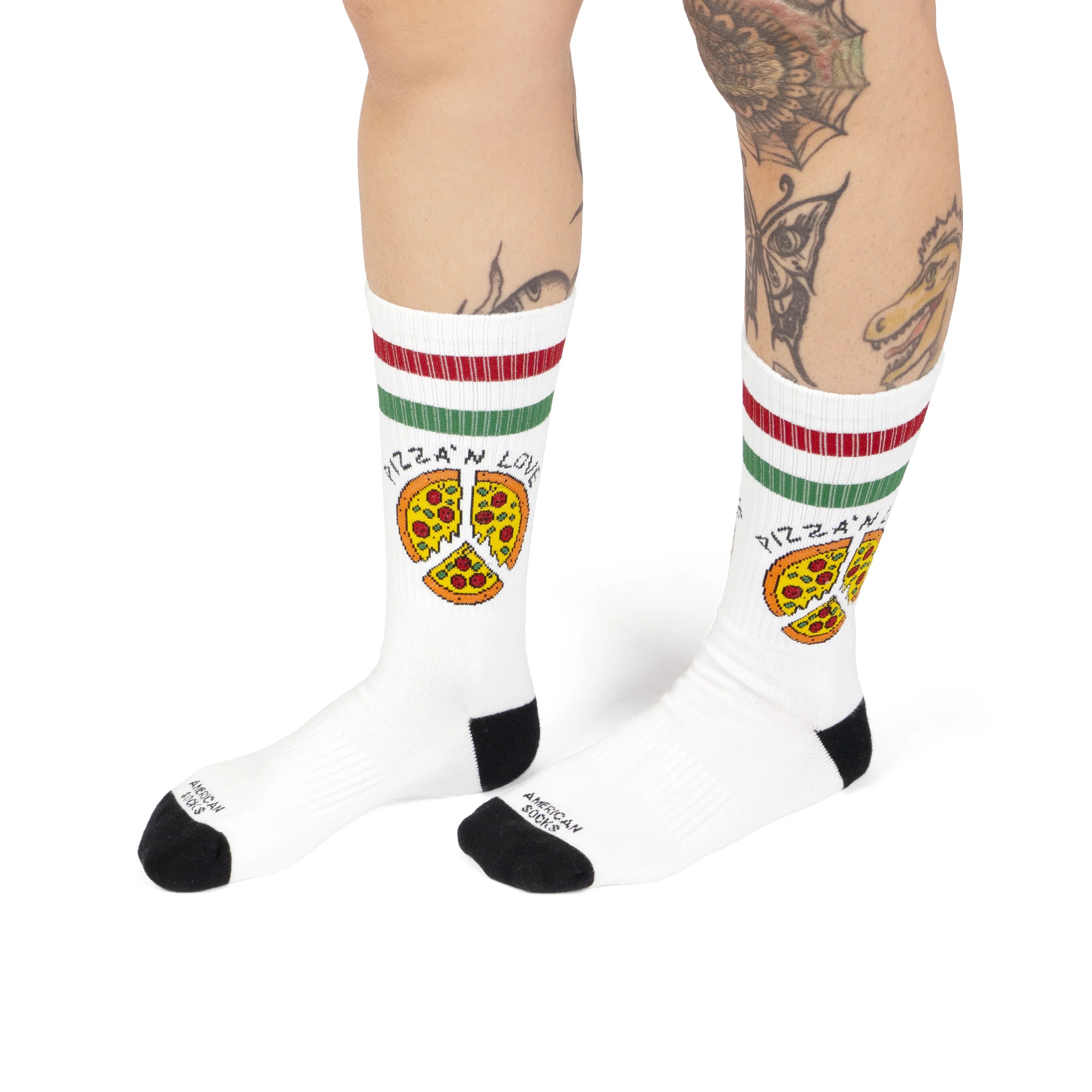 American Socks Pizza Love Mid High Çorap