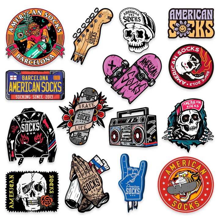 American Socks Classic Sticker Seti