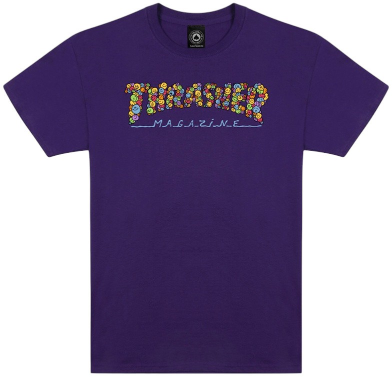 Thrasher Smile By Spanky Purple Tişört