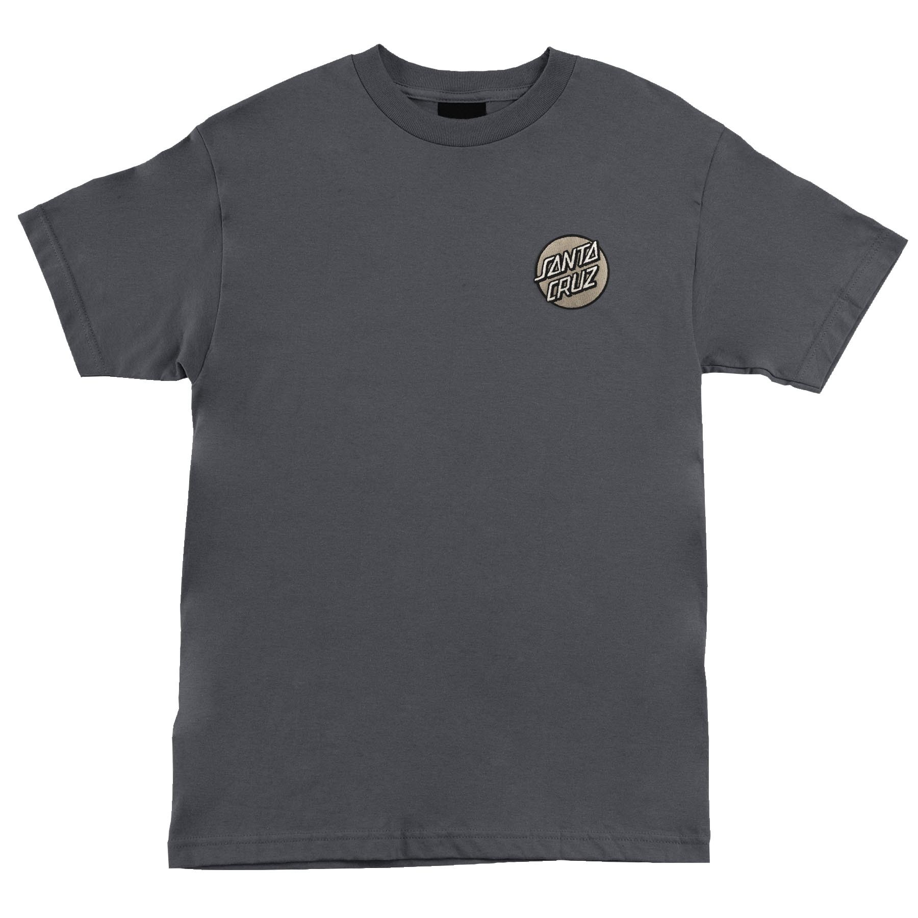 Santa Cruz Cruz Embroidered Charcoal Tişört