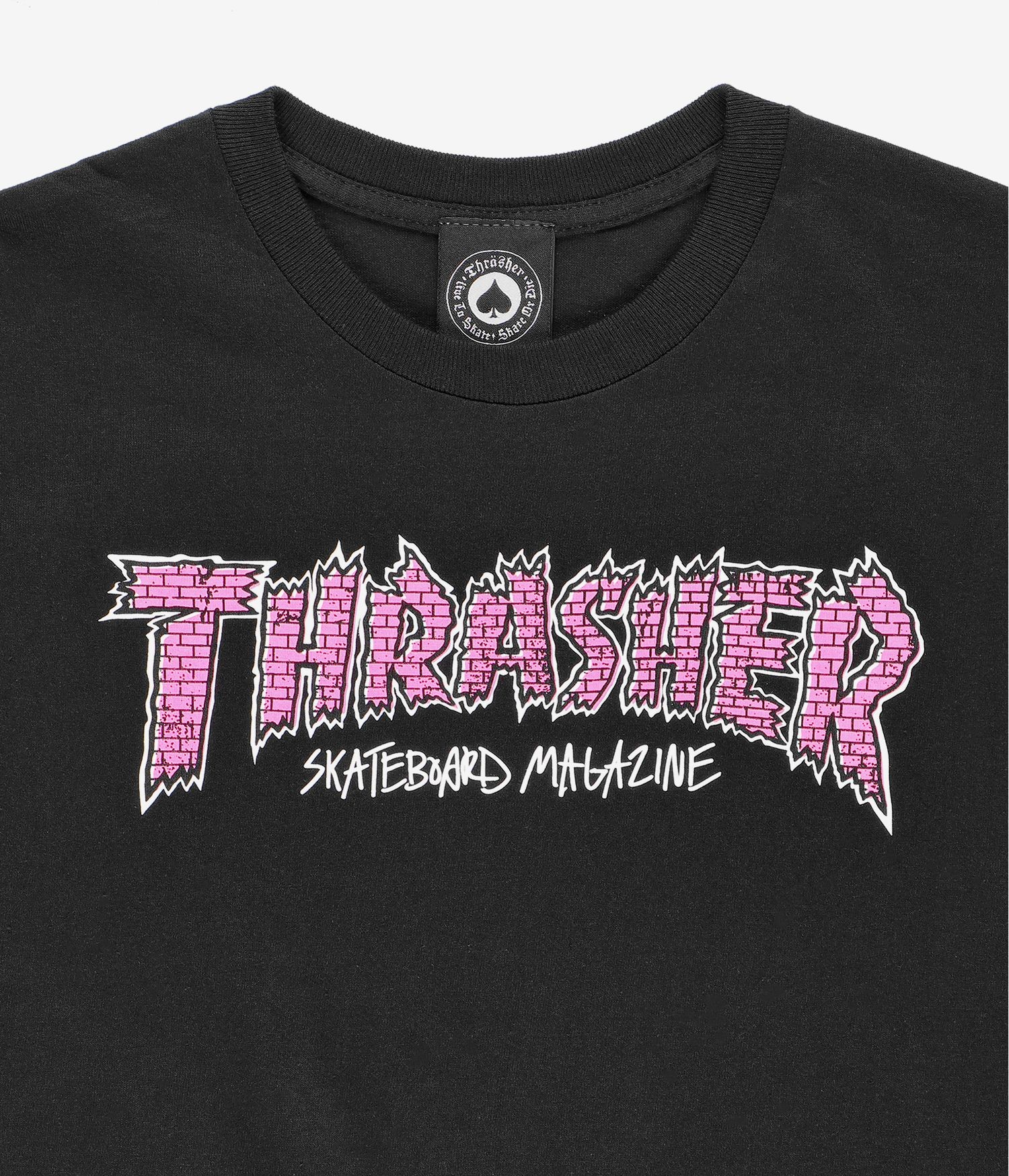 Thrasher Brick Black Tişört