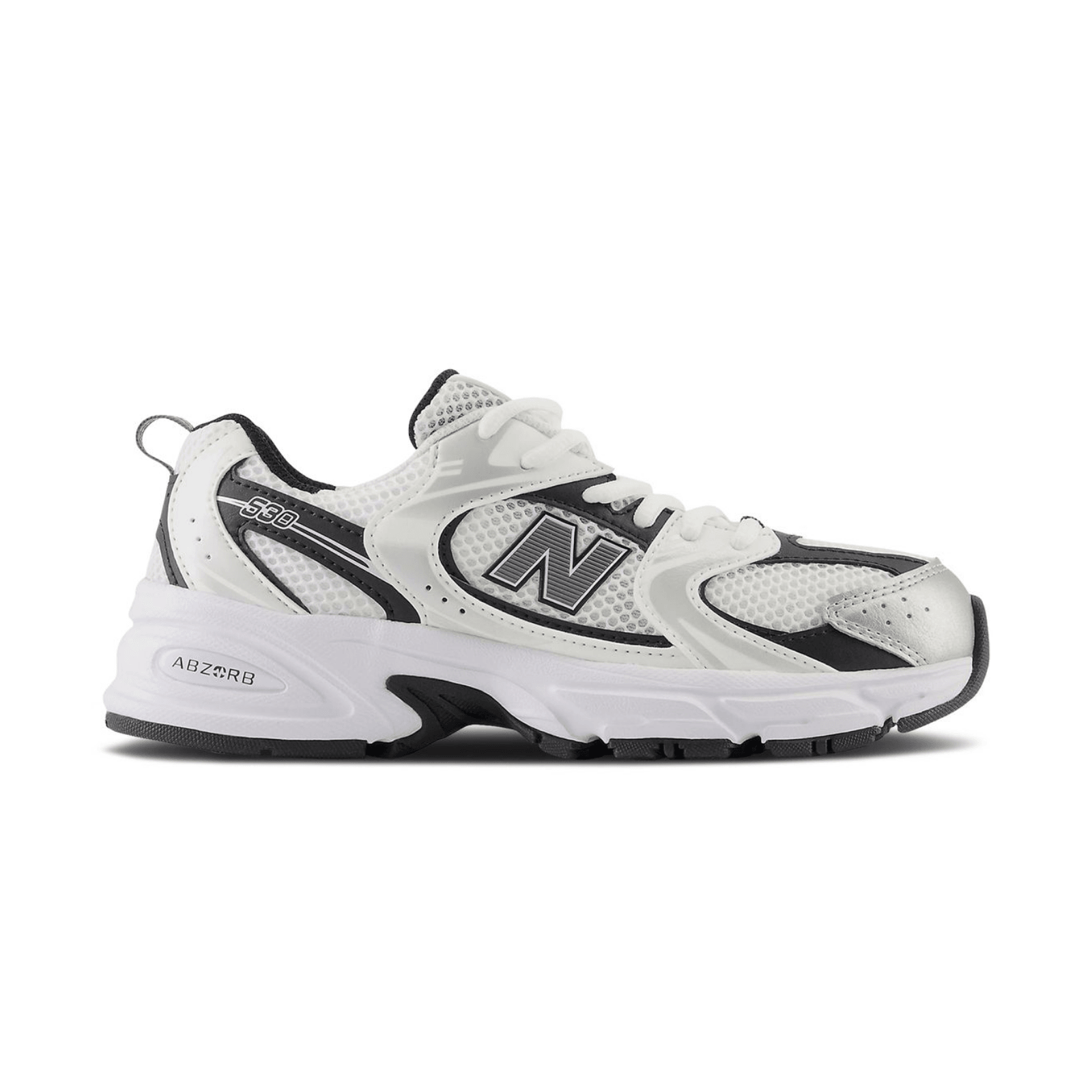 New Balance 530 Big Kid White Black