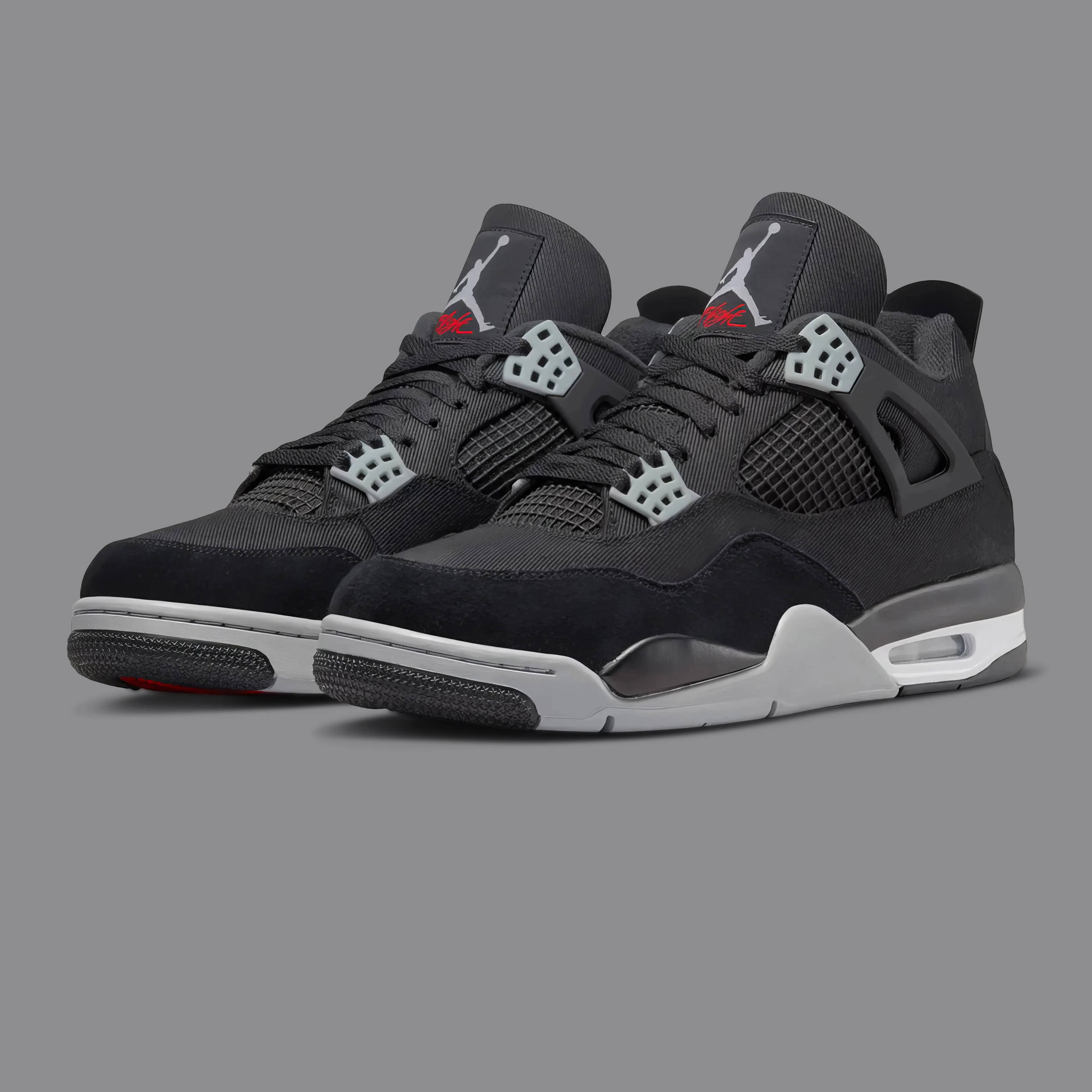 Nike Air Jordan 4 Black Canvas
