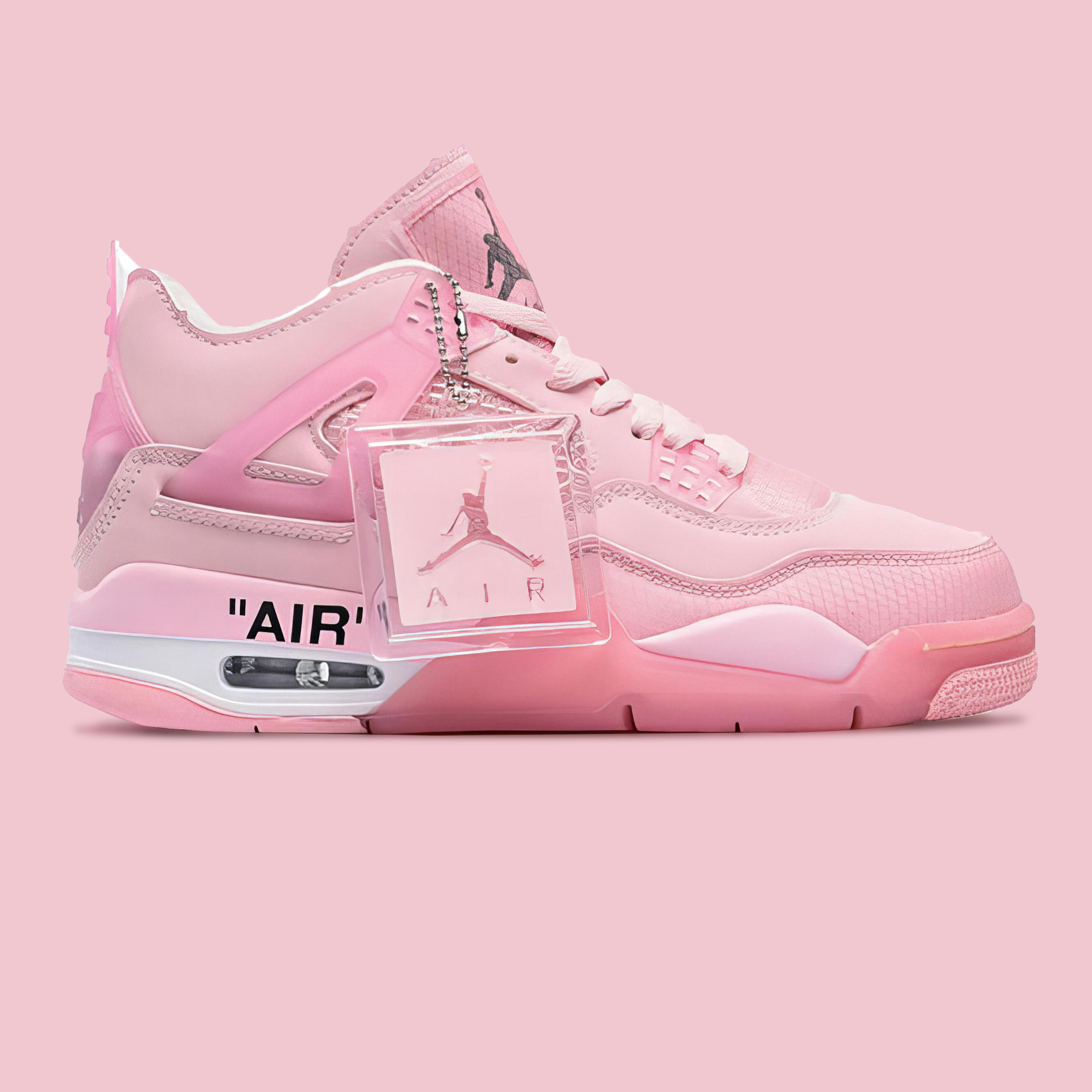 Air Jordan 4 Retro Off-White Pastel Pink