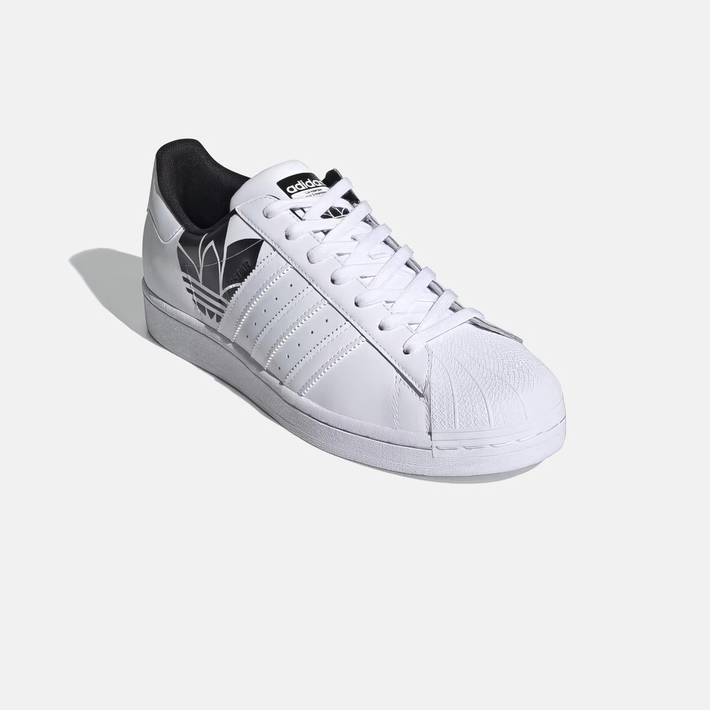 Addidas Superstar 'Trefoil Print White Black'