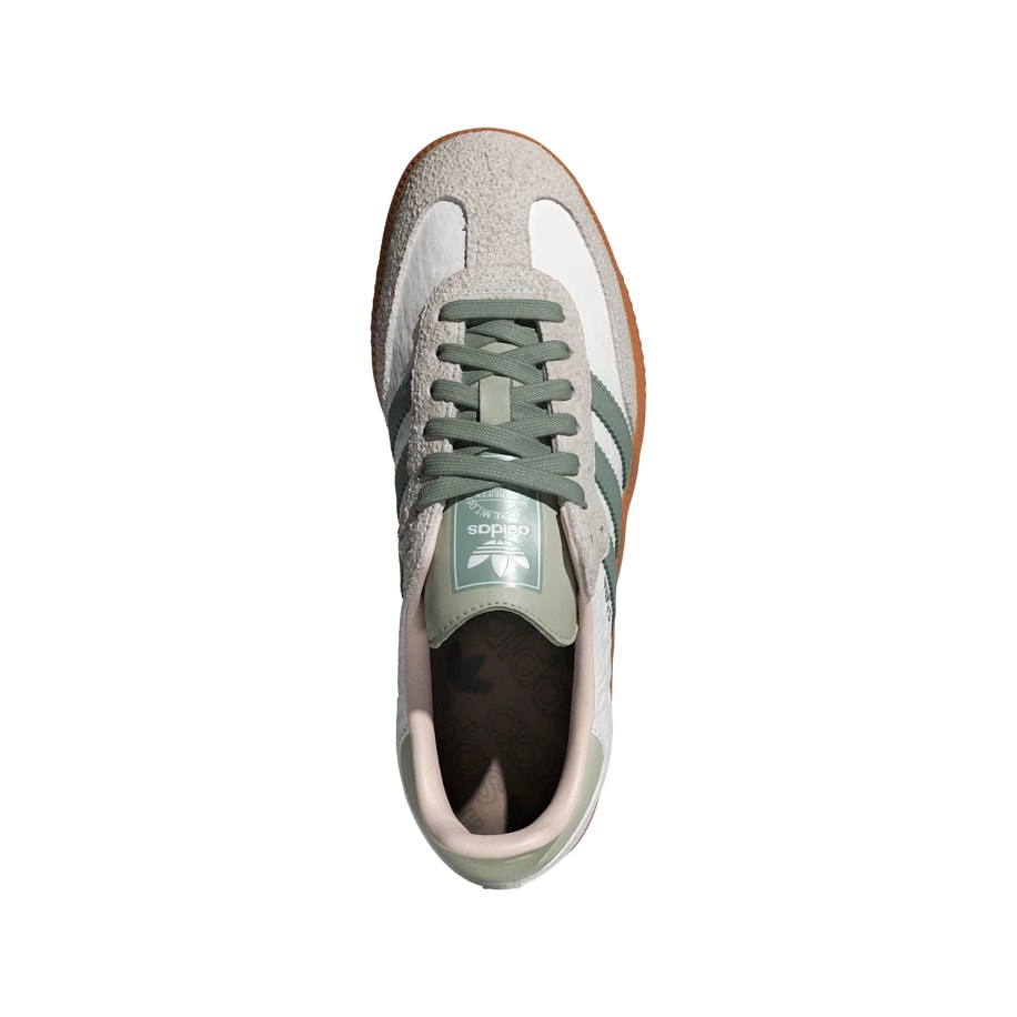 Adidas Samba OG White Silver Green 