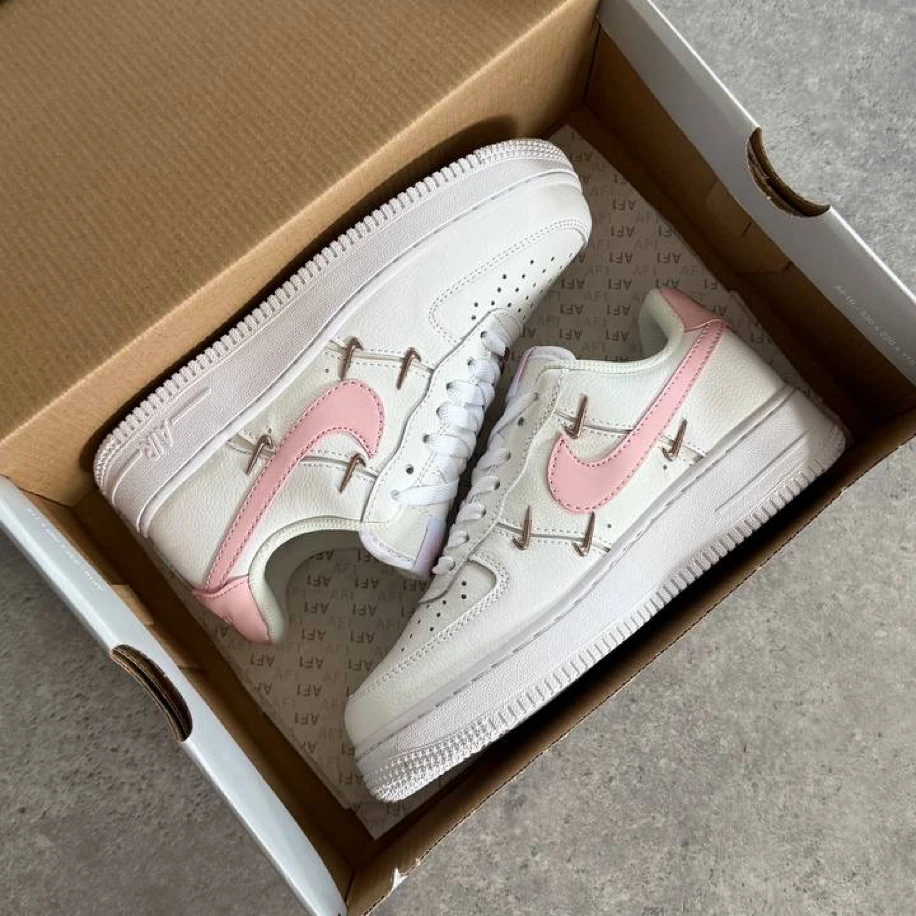 Nike Air Force 1 Pink Swoosh “Metallic Rose” 