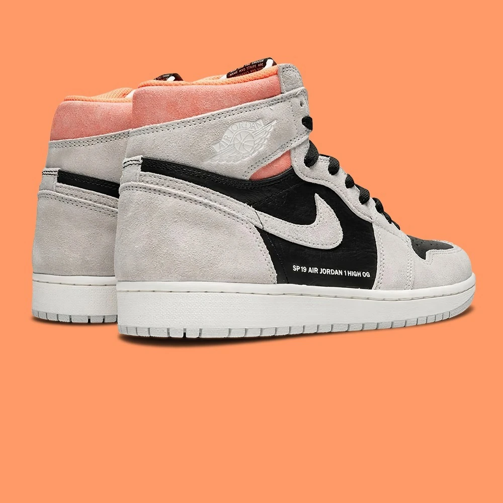 Nike Jordan 1 Retro High Neutral Grey Hyper Crimson