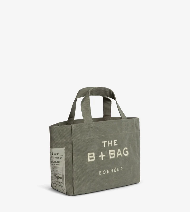 Bonheur The B+Bag Canvas- - Milky Green