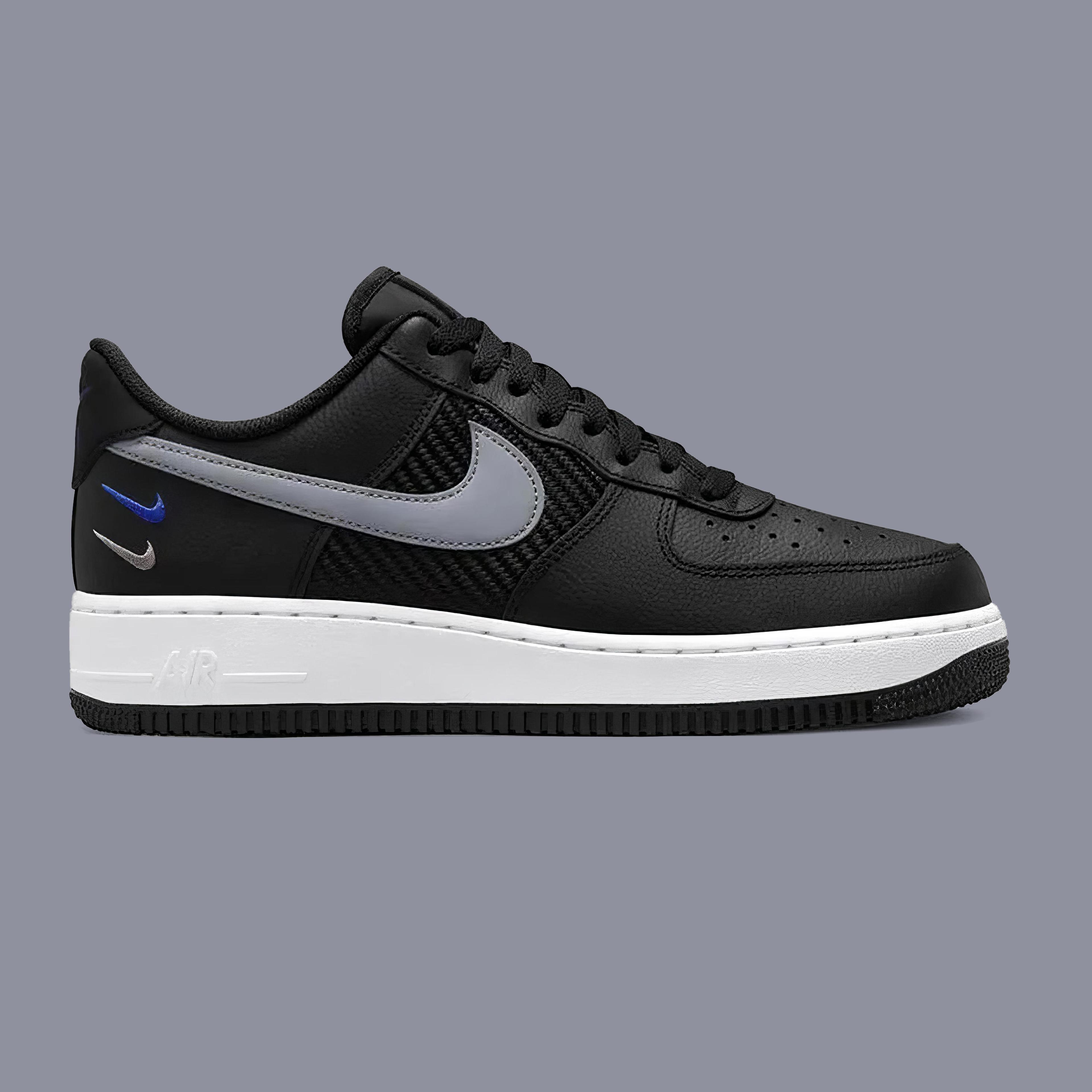 Air Force 1 '07 Casual Shoes Black/Grey/Blue