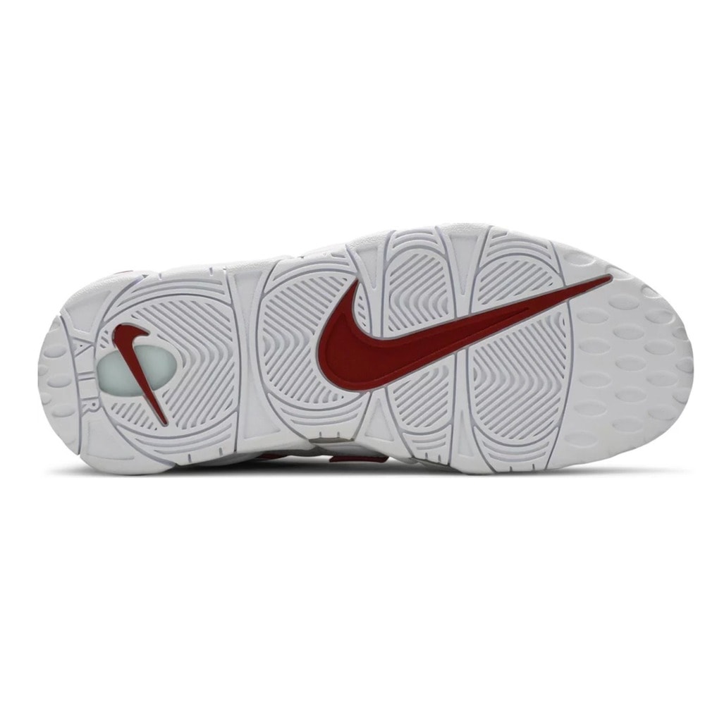 Nike Air More Uptempo White Varsity Red Outline