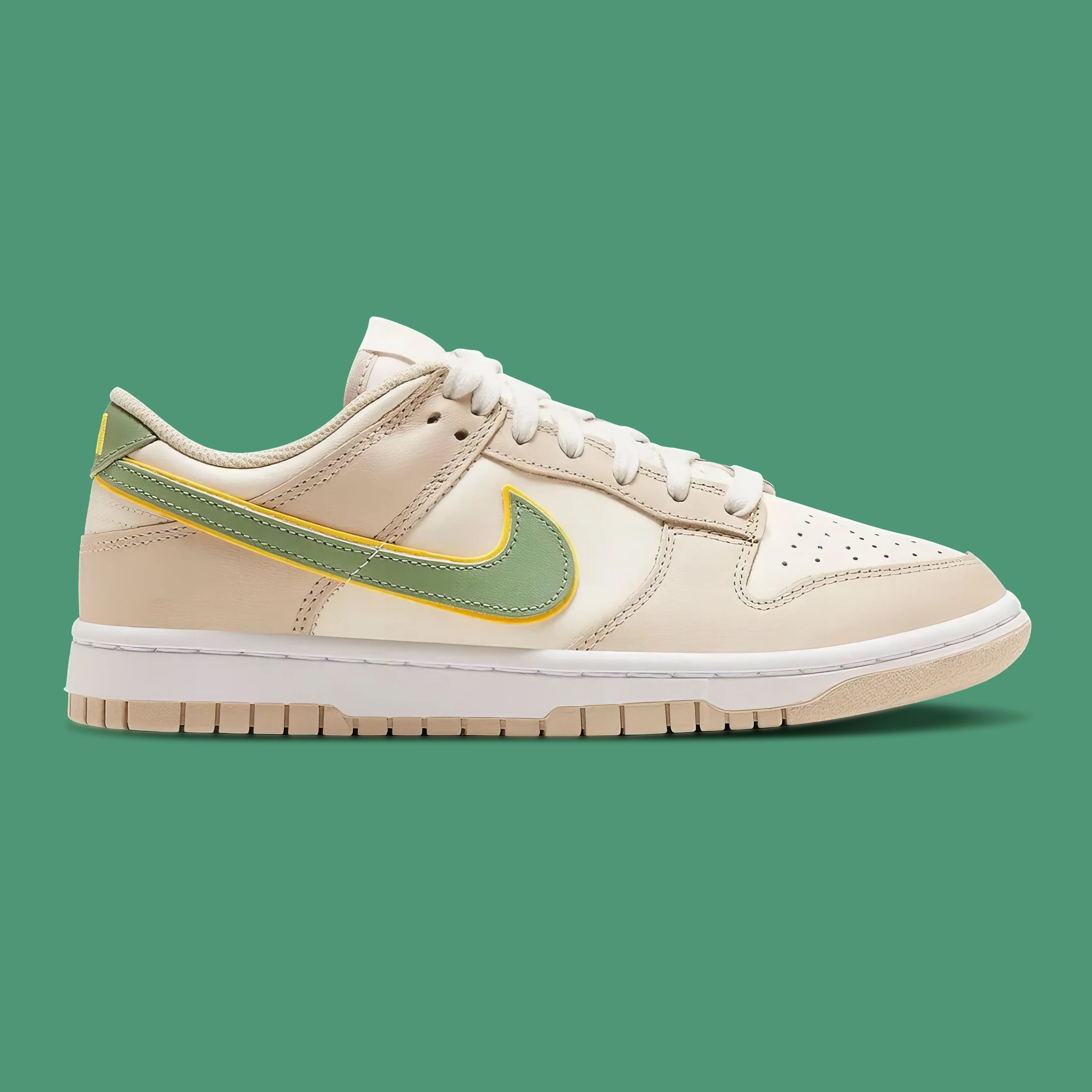 SB Dunk Low Pale Ivory Oil Green