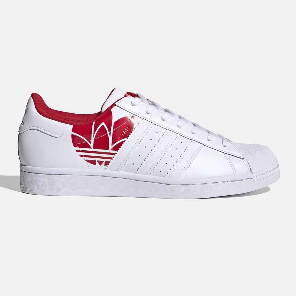 Adidas Superstar Trefoil Print - Scarlet