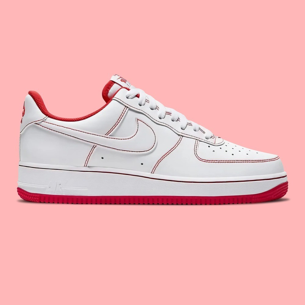 Nike Air Force 1 Low Contrast Stitch Red