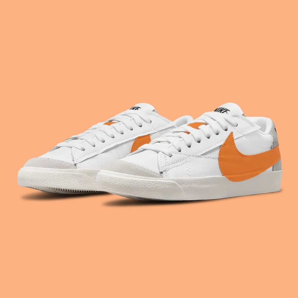 Nike Blazer Low 77 Jumbo White Alpha Orange Sai