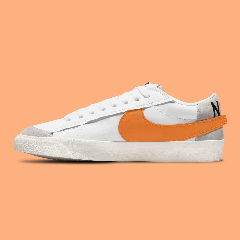 Nike Blazer Low 77 Jumbo White Alpha Orange Sai