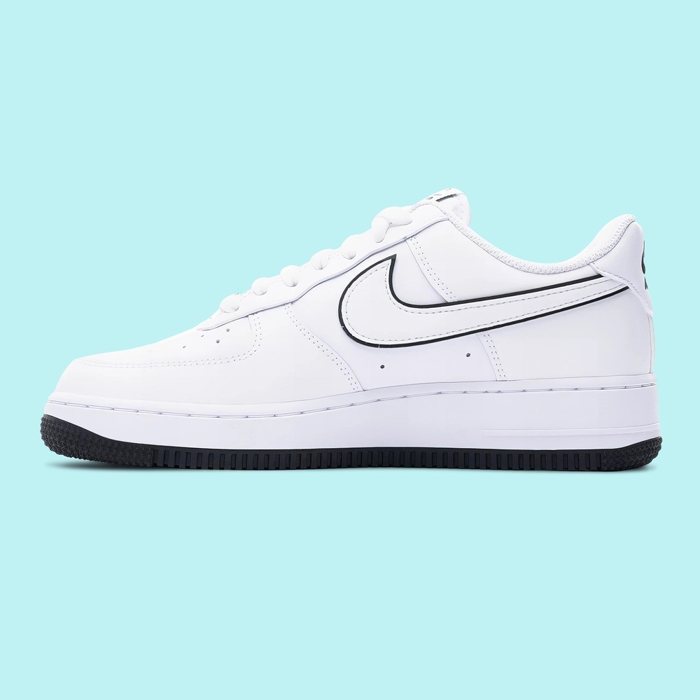 Nike Air Force 1 '07 Low White Black Outline Swoosh