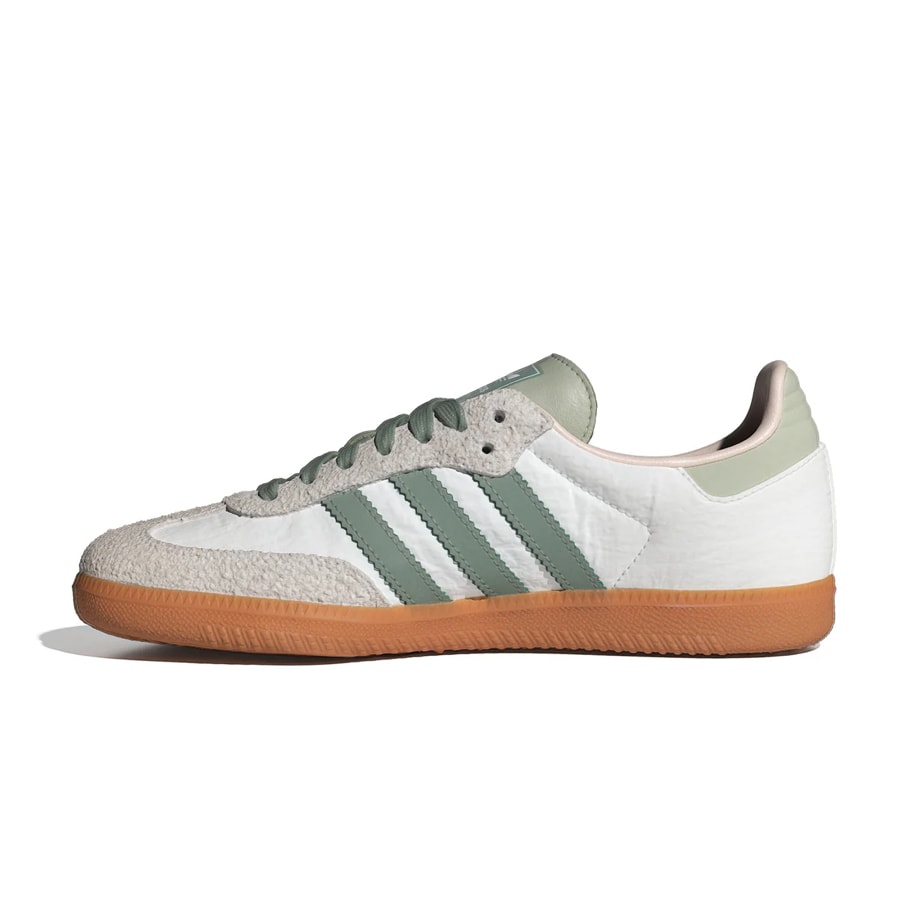 Adidas Samba OG White Silver Green 
