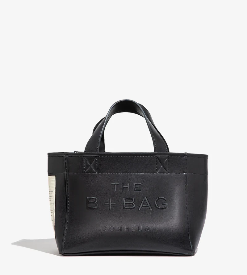 Bonheur The B+Bag Canvas- Vegan Leather Black Phantom