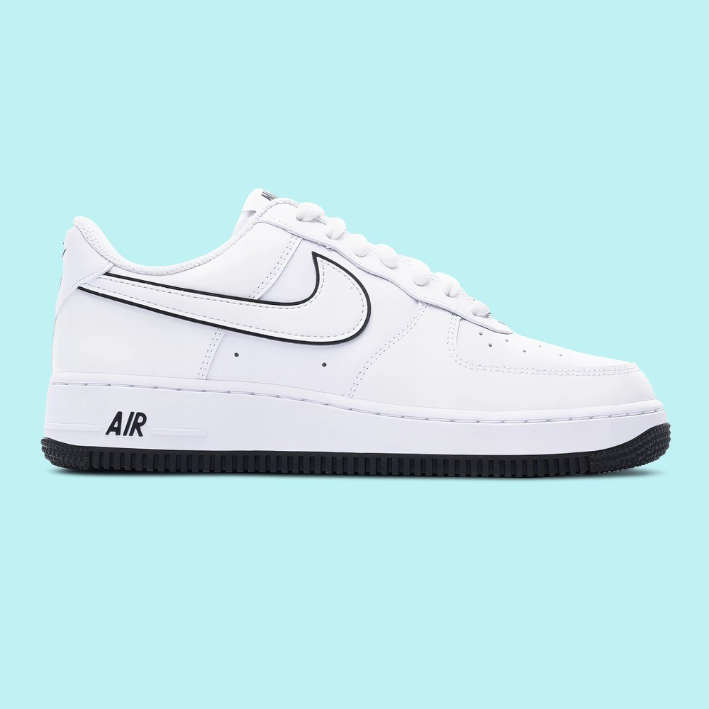 Nike Air Force 1 '07 Low White Black Outline Swoosh