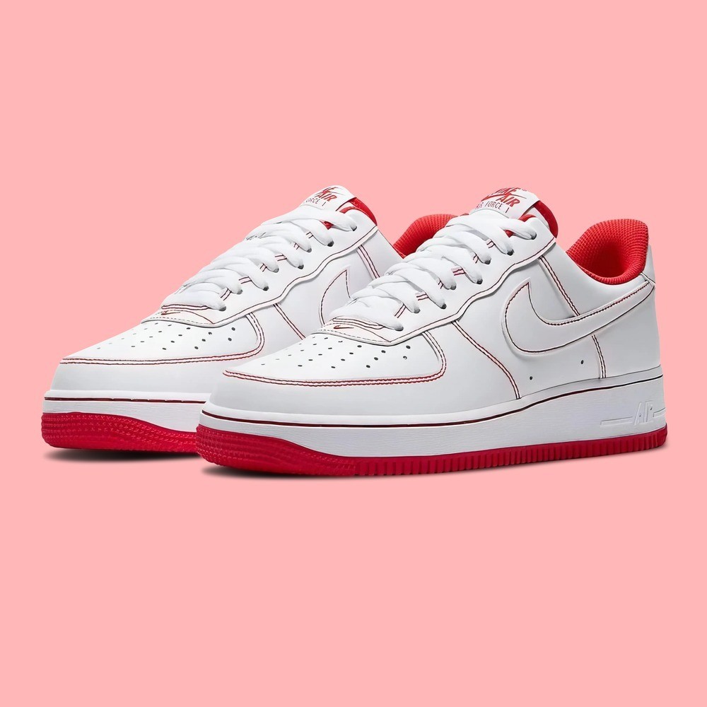 Nike Air Force 1 Low Contrast Stitch Red